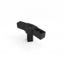 SquareFix® 3-way connector 90° with hinge
