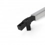 SquareFix® 3-way connector 90° with hinge