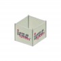 Advertising cube with PVC panels