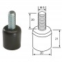 Round profile fixing system M8 x 20mm, 10-16mm connectors