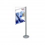 Single sided poster display system mobile 90°-270°