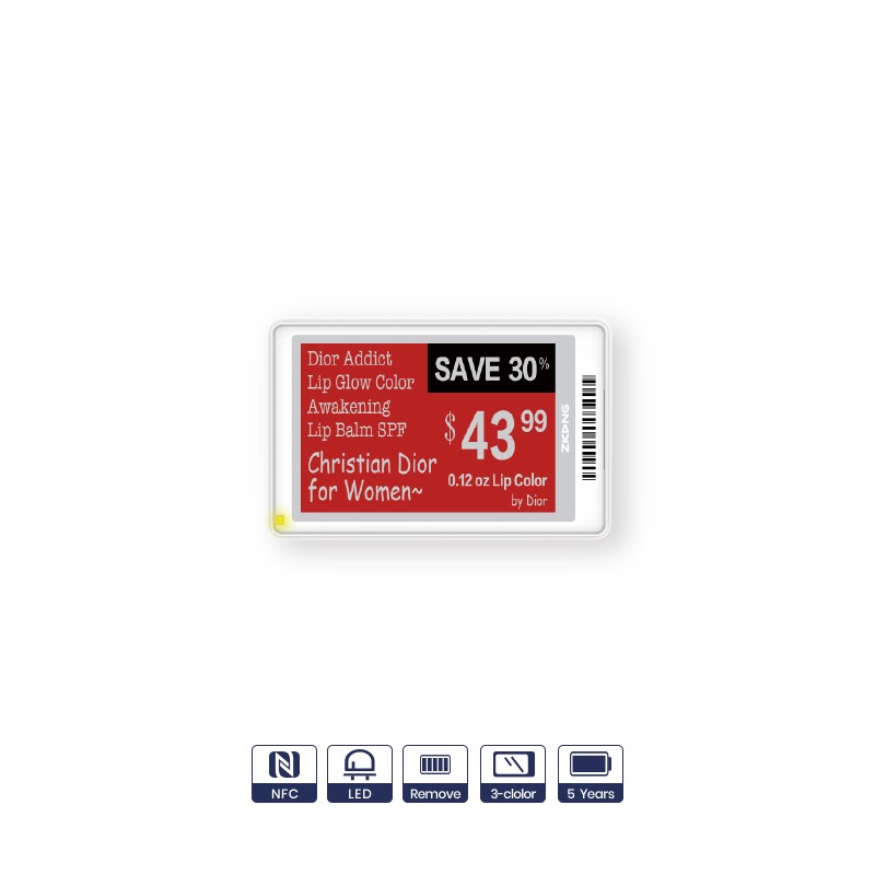 2.7" electronic shelf label DesignFriends