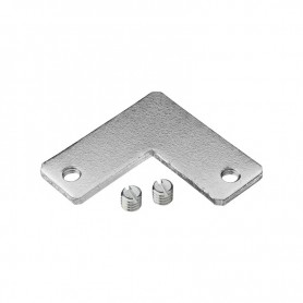 Coltar metalic pentru profil aluminiu, prindere laterala