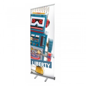 Liberty roll-up banner
