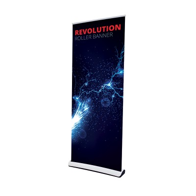 Revolution roll-up banner