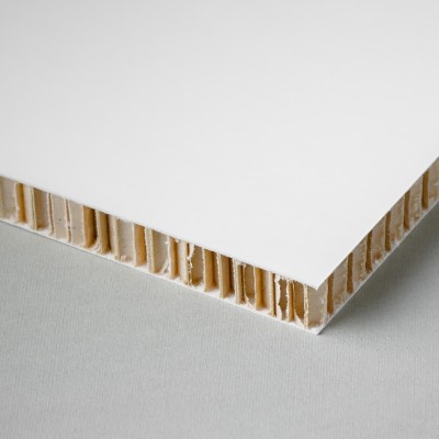 Printable honeycomb panel, white-kraft