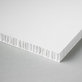 Printable honeycomb panel, white-white