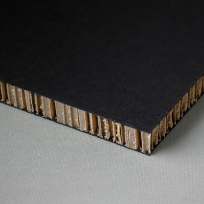 Printable honeycomb panel, black-kraft