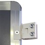 Special connector at adjustable angle 90°-270°, panels 5-8mm