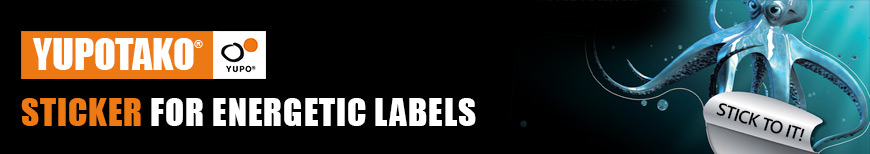 Sticker for energetic labels
